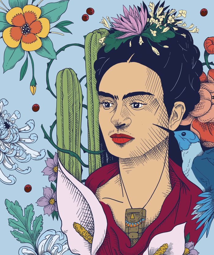 FRIDA KAHLO CALALILY Queen Size Signature Blanket - Image 1