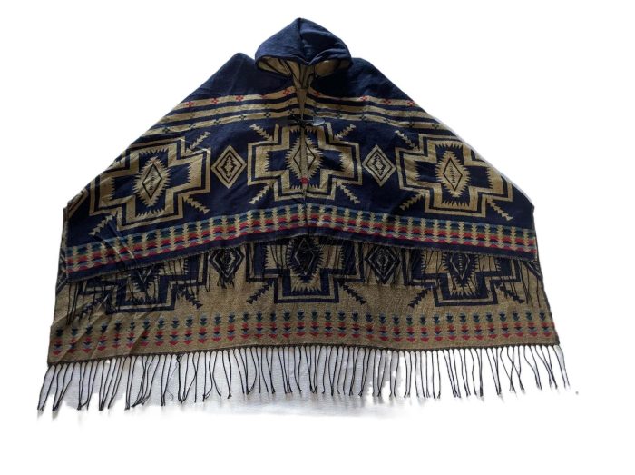 Southwest Design HOODED Poncho - Image 1