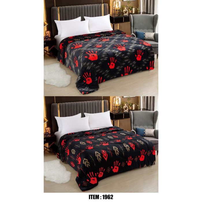 Nu Trendz YNF, Super Plush Silk Touch THICK Reversible Blanket, King - Image 1