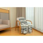 Coral Fleece Throw Blanket, Skipping Stones Design - Image 6