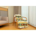 Coral Fleece Throw Blanket, Skipping Stones Design - Image 3