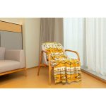 Coral Fleece Throw Blanket, Skipping Stones Design - Image 2