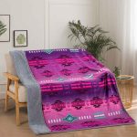 Anishinaabe Enchantment - Plush Reversible Baby Blanket - Image 5