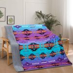 Anishinaabe Enchantment - Plush Reversible Baby Blanket